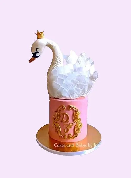 Cake with a Swan