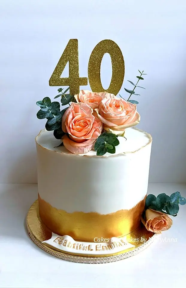  cake for 40th celebration