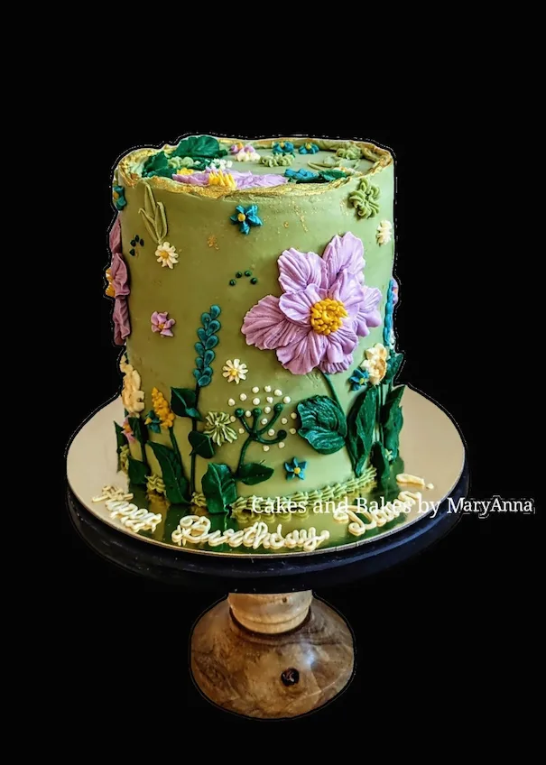  cake with flowers