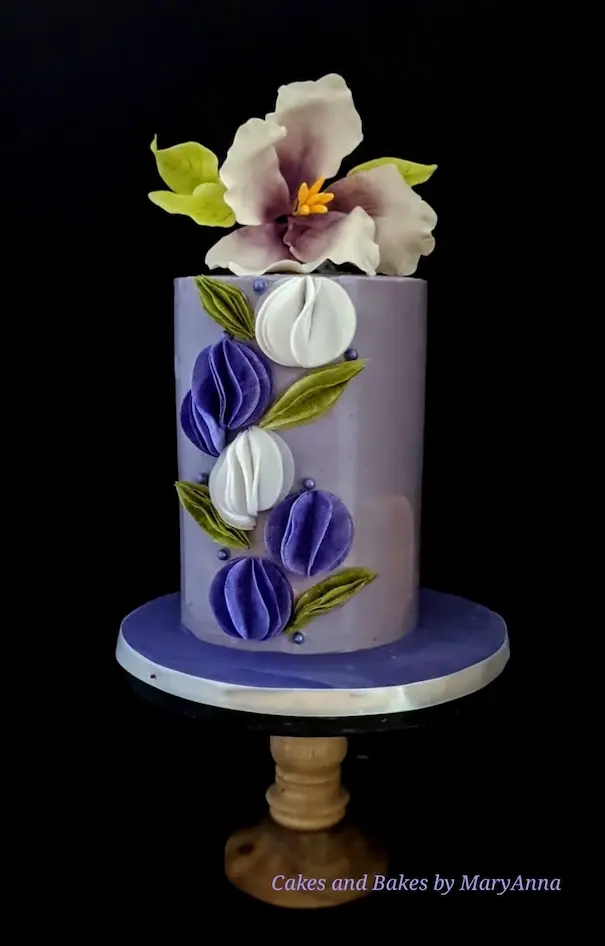 cake in purple